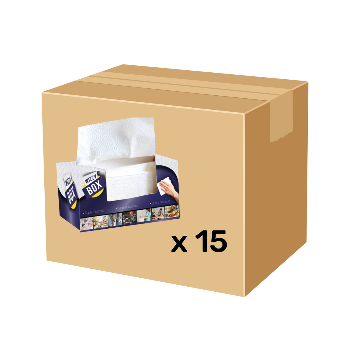 Essuie-tout 180 Formats - 2 conditionnements - Wizzy Box - Global Hygiène - My Médical