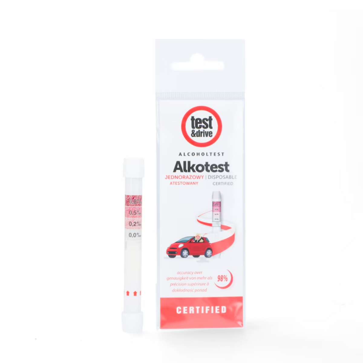 Éthylotest jetable - Test&drive - My Médical