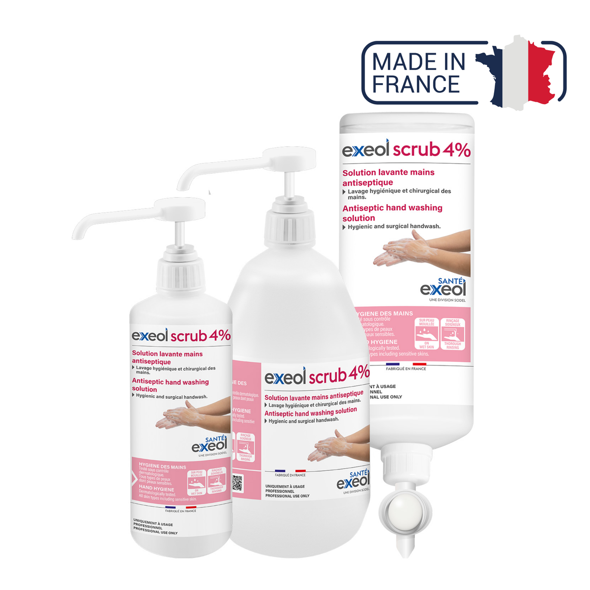 Exeol scrub 4% savon antiseptique - Sodel - My Médical