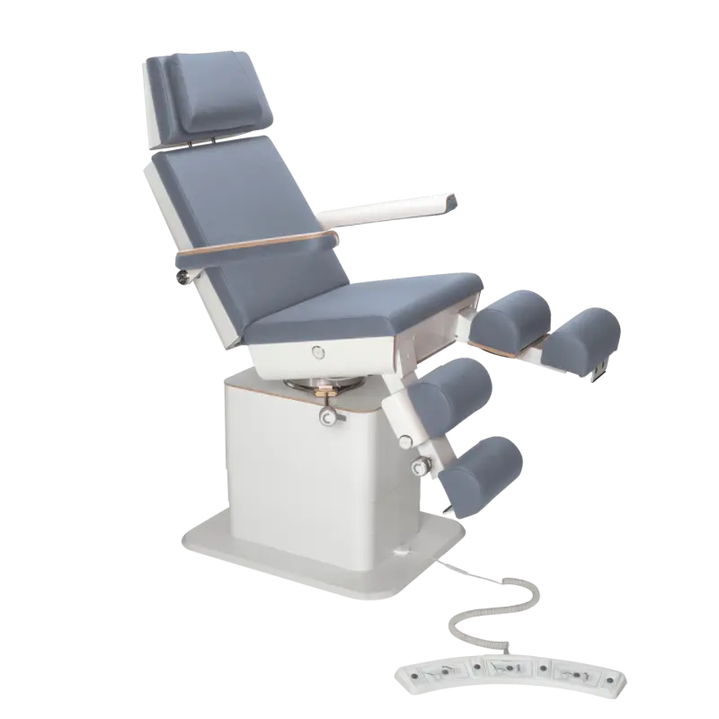Fauteuil de pédicurie - MOON - Relevage électrique - Filaire - Ruck My Podologie  Océan-5-moteurs-Blanc