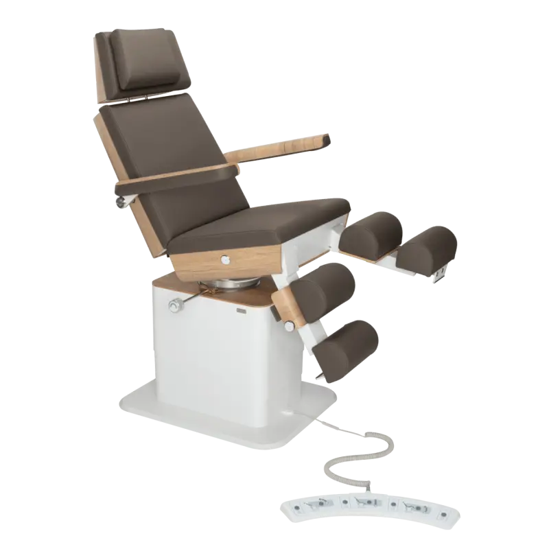 Fauteuil de pédicurie - MOON - Relevage électrique - Filaire - Ruck My Podologie  Expresso-3-moteurs-2-Chêne