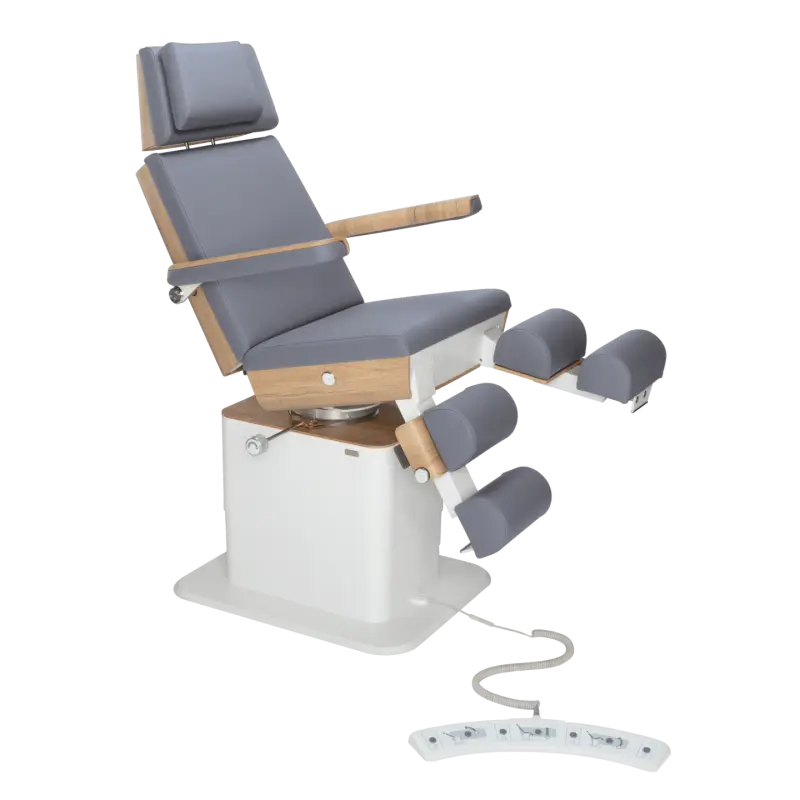 Fauteuil de pédicurie - MOON - Relevage électrique - Filaire - Ruck My Podologie  Océan-3-moteurs-2-Chêne