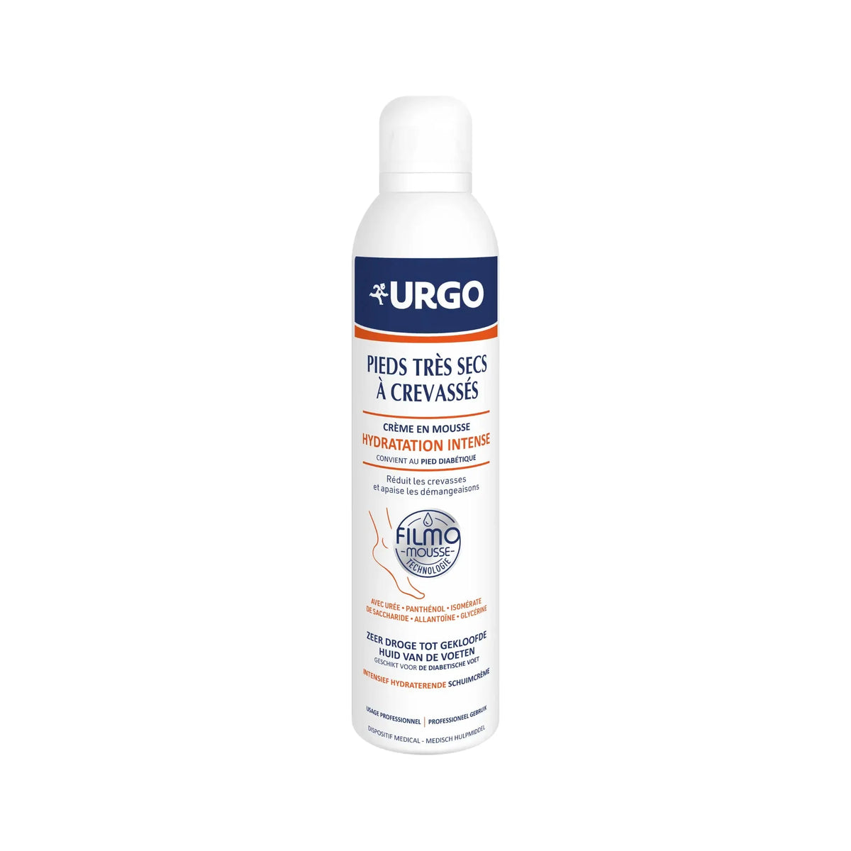 Filmomousse - Hydratation intense pieds très secs à crevassés - 2 contenances - Urgo Peclavus 