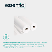 12 rouleaux Draps d'examen blancs lisses - 150 formats - 50 x 35 cm - My Médical