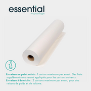 9 rouleaux Draps d'examen blancs lisses - 135 formats - 50 x 35 cm - Essential - My Médical