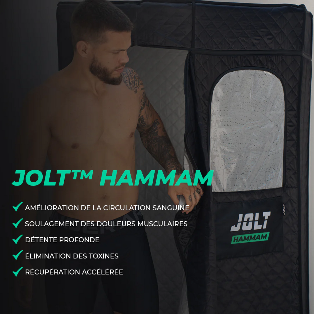 Hammam - chaleur humide - cabine transportable - Jolt - My Médical