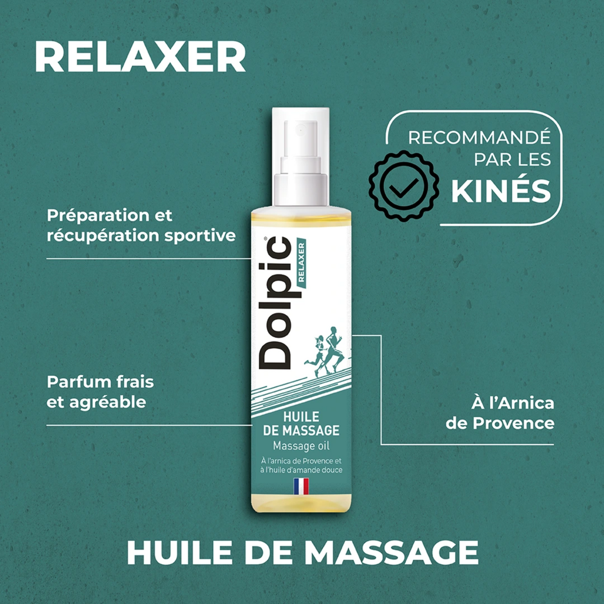 Huile de massage - 100 ml - Dolpic - My Médical