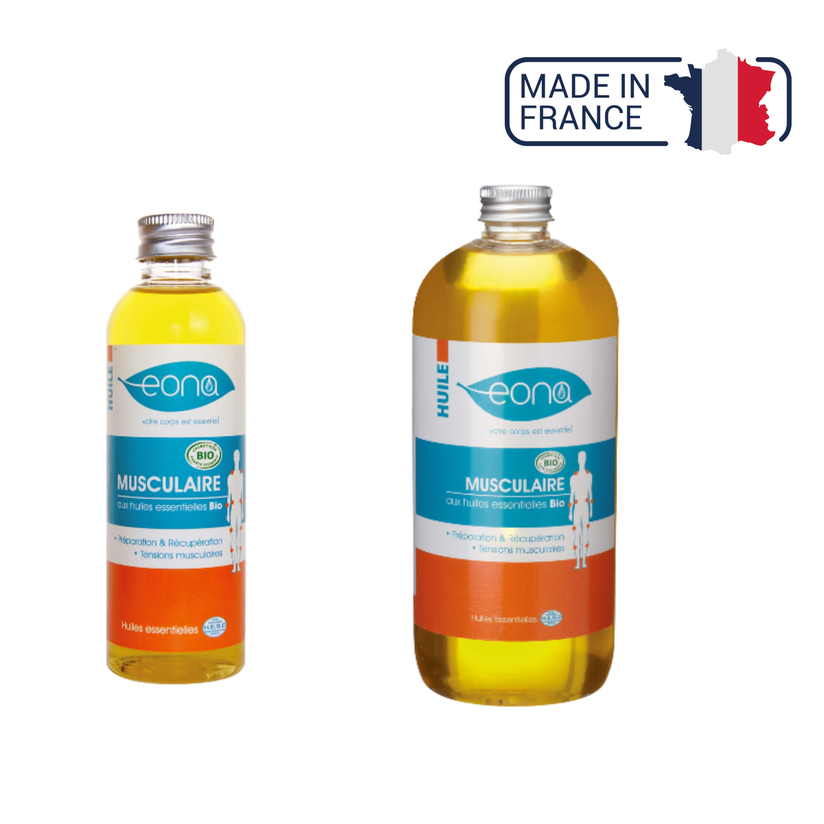 Huile de massage - Musculaire - Bio - 2 contenances - Eona - My Médical