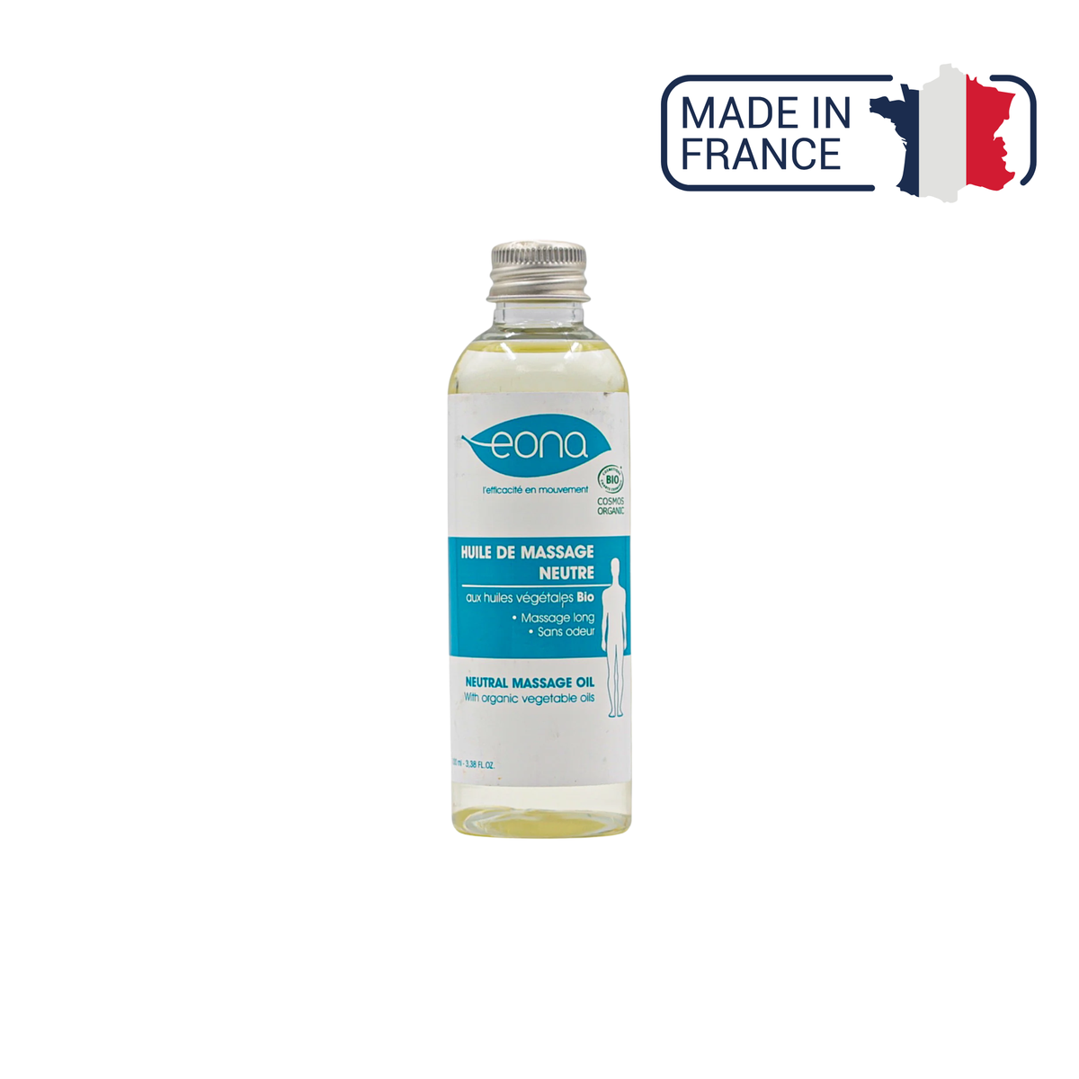 Huile de massage Neutre - Bio - 2 contenances - Eona - My Médical