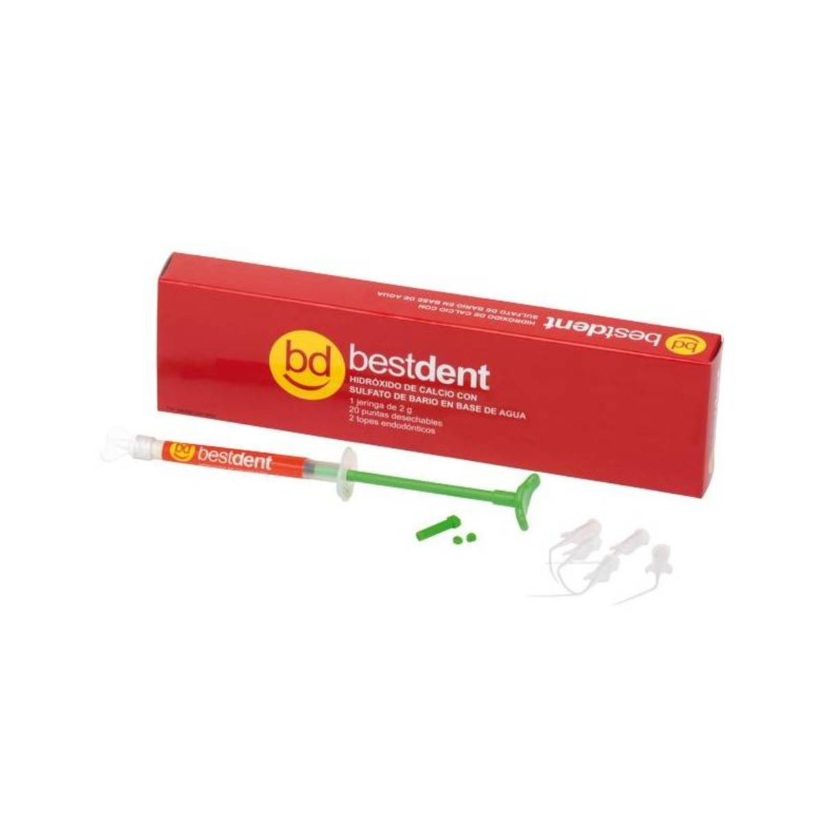 Hydroxyde de Calcium avec Sulfate de Baryum - 1 seringue 2 g - Bestdent - My Médical