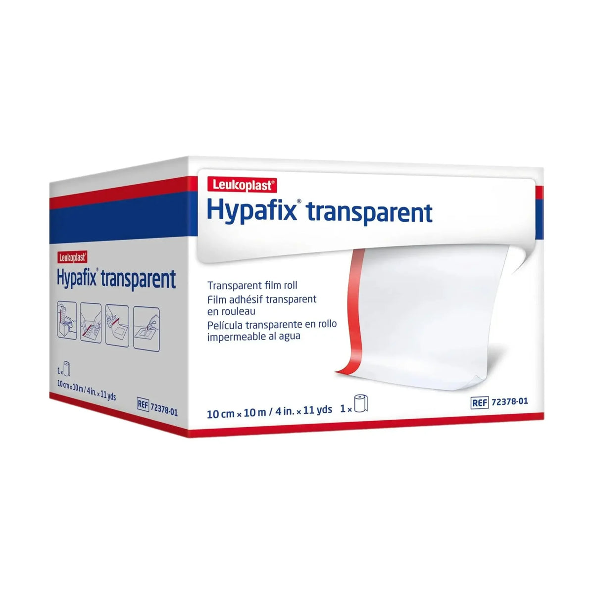 Hypafix Transparent - adhésif protection pour pansement - 1 pièce - BSN Médical - My Médical