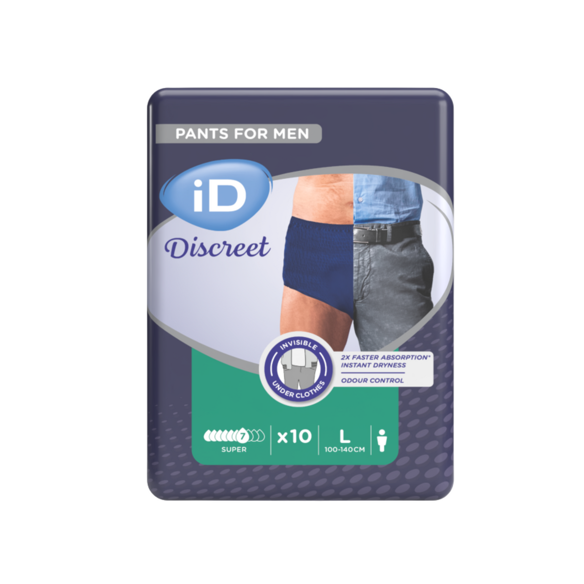 ID Discreet Pants For Men - Level 7 - ID Direct - My Médical