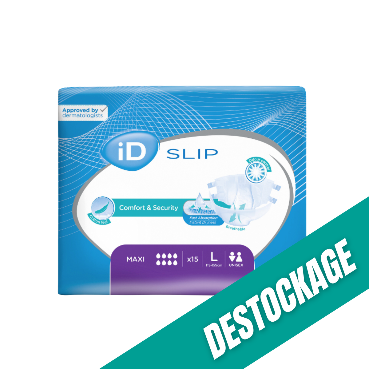 ID Slip - Couches adultes - Tailles & Absorptions Variées // Destockage - My Médical