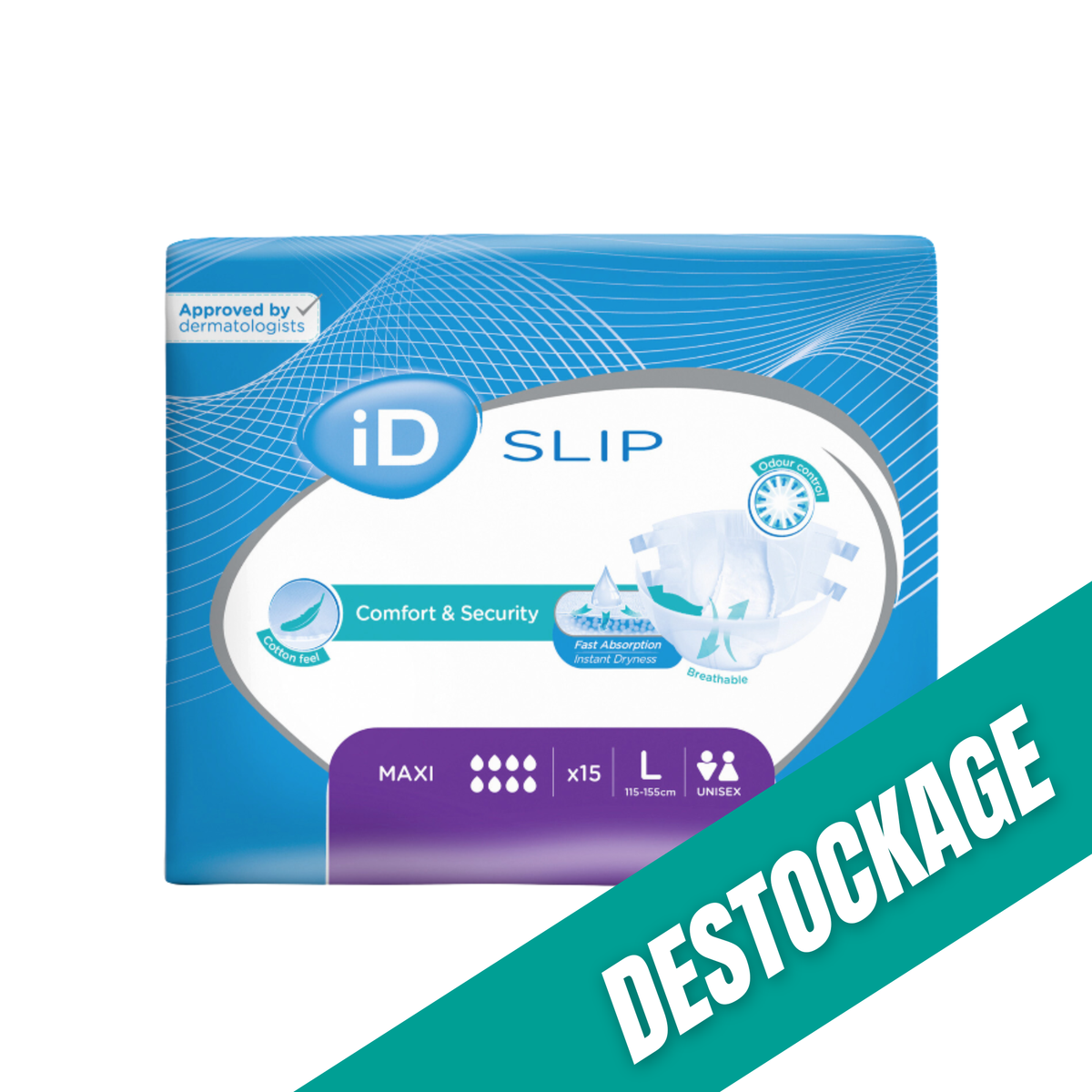 ID Slip - Couches adultes - Tailles & Absorptions Variées // Destockage - My Médical