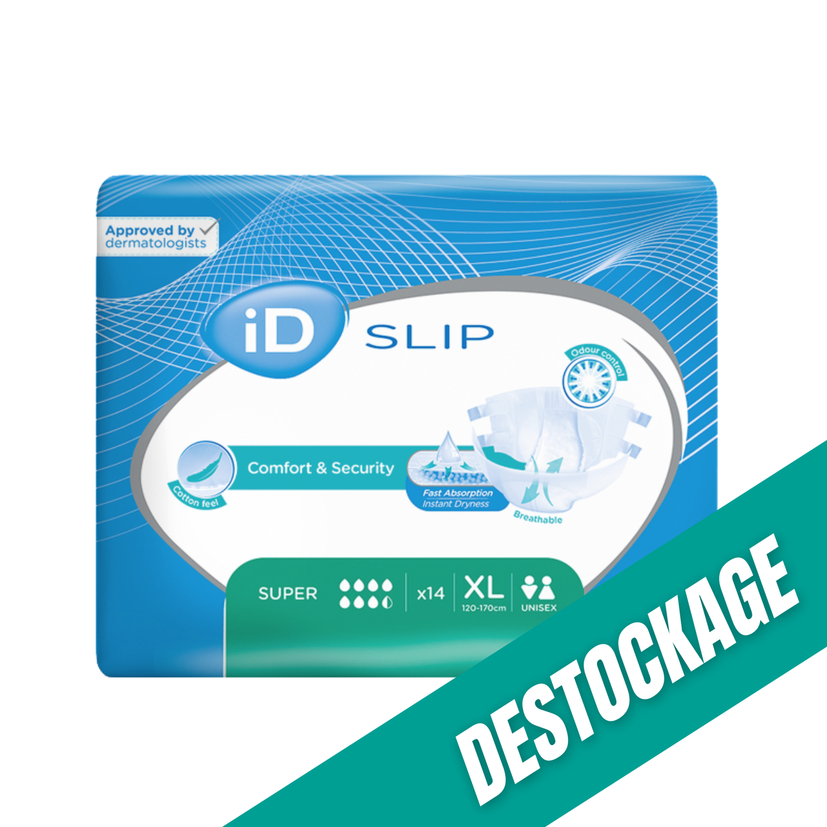 ID Slip - Couches adultes - Tailles & Absorptions Variées // Destockage - My Médical