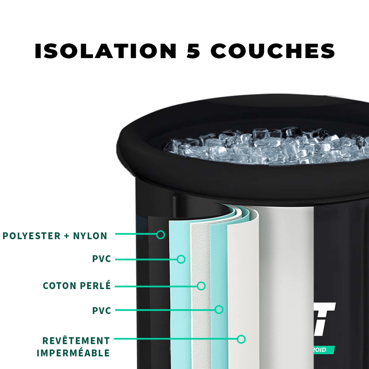 Ice Bath - Bassin portable 320L - Jolt - My Médical