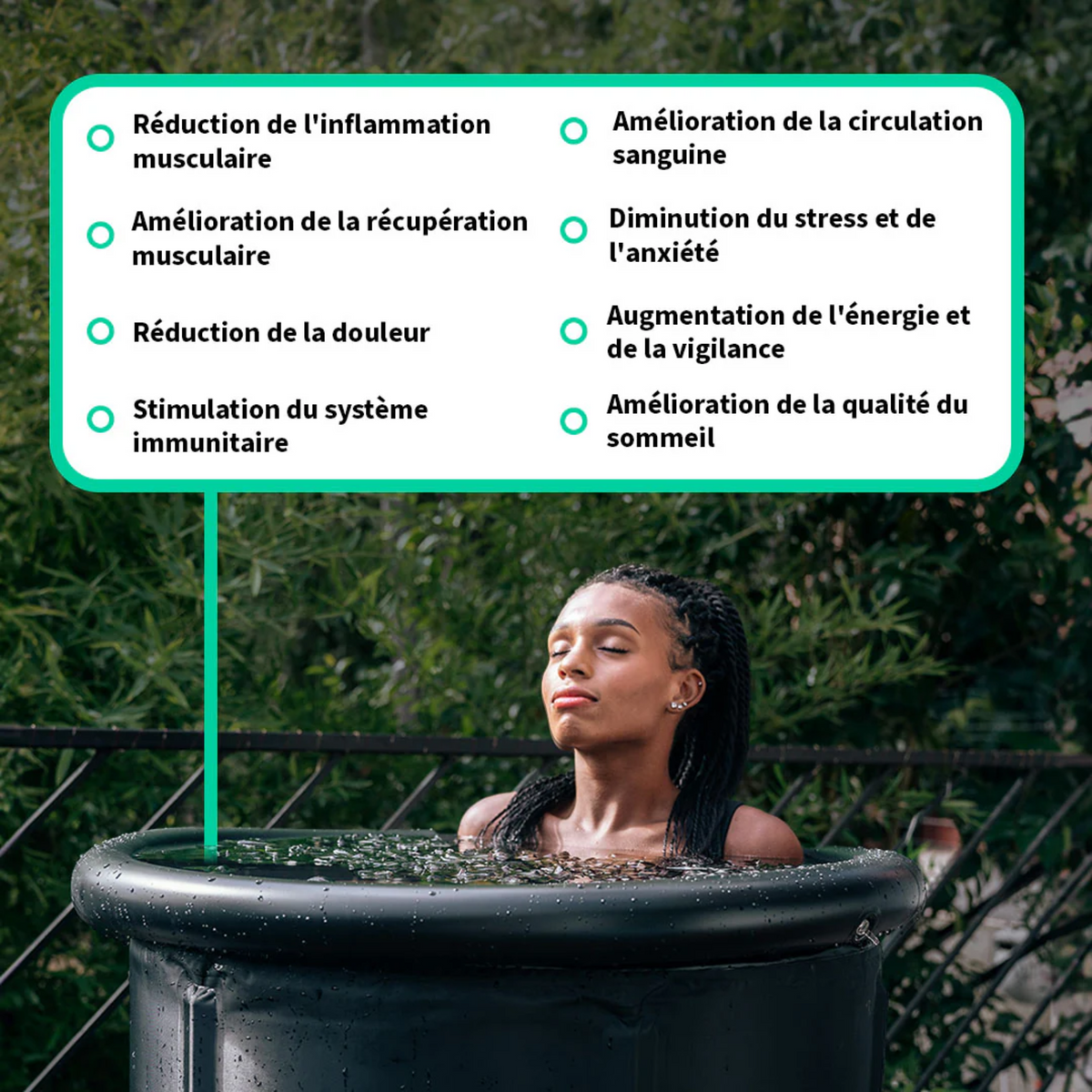 Ice Bath Pro - Bassin portable 460L - Jolt - My Médical