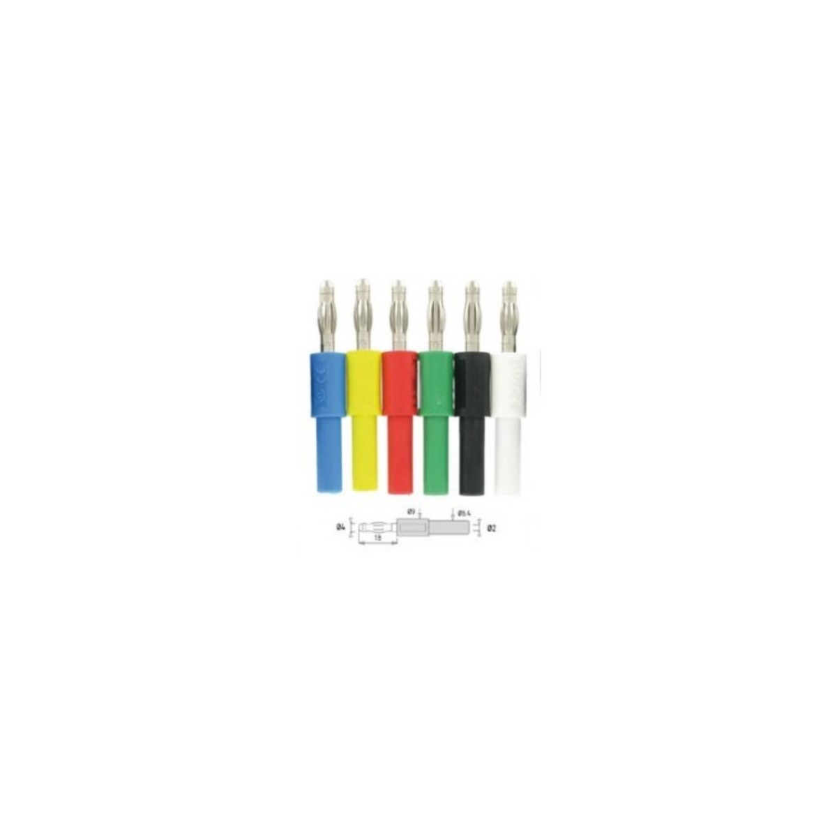 Paire d'adaptateur 2mm vers 4 mm pour Kit Électrodes Axilla - I2M Laboratoires - My Médical