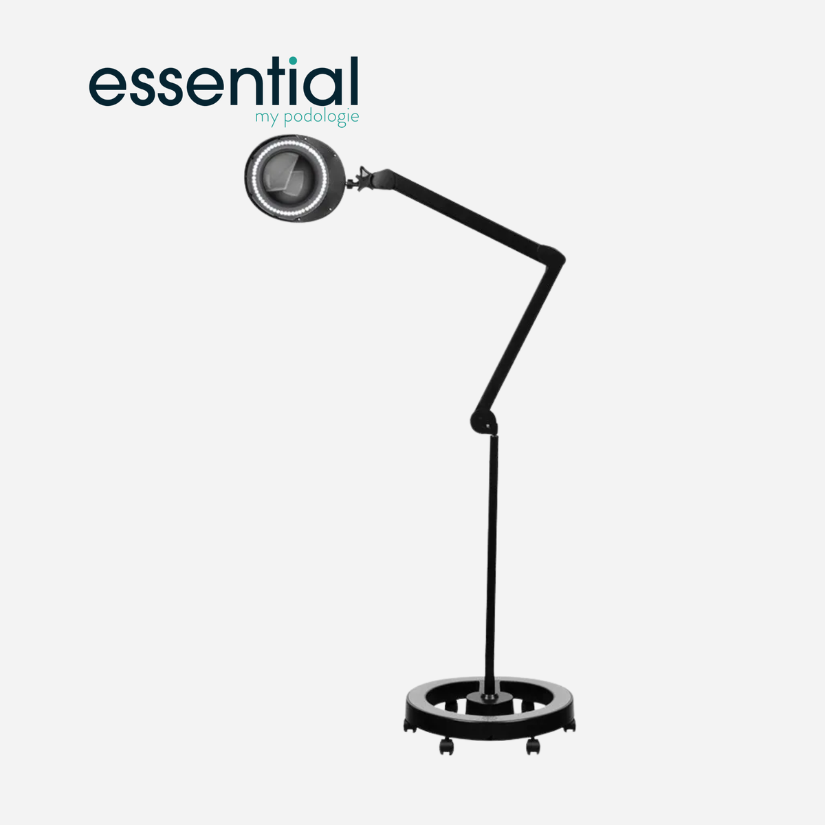 Lampe loupe Elegante 6025 avec trépied - Blanc ou noir - Essential by My Podologie - My Médical