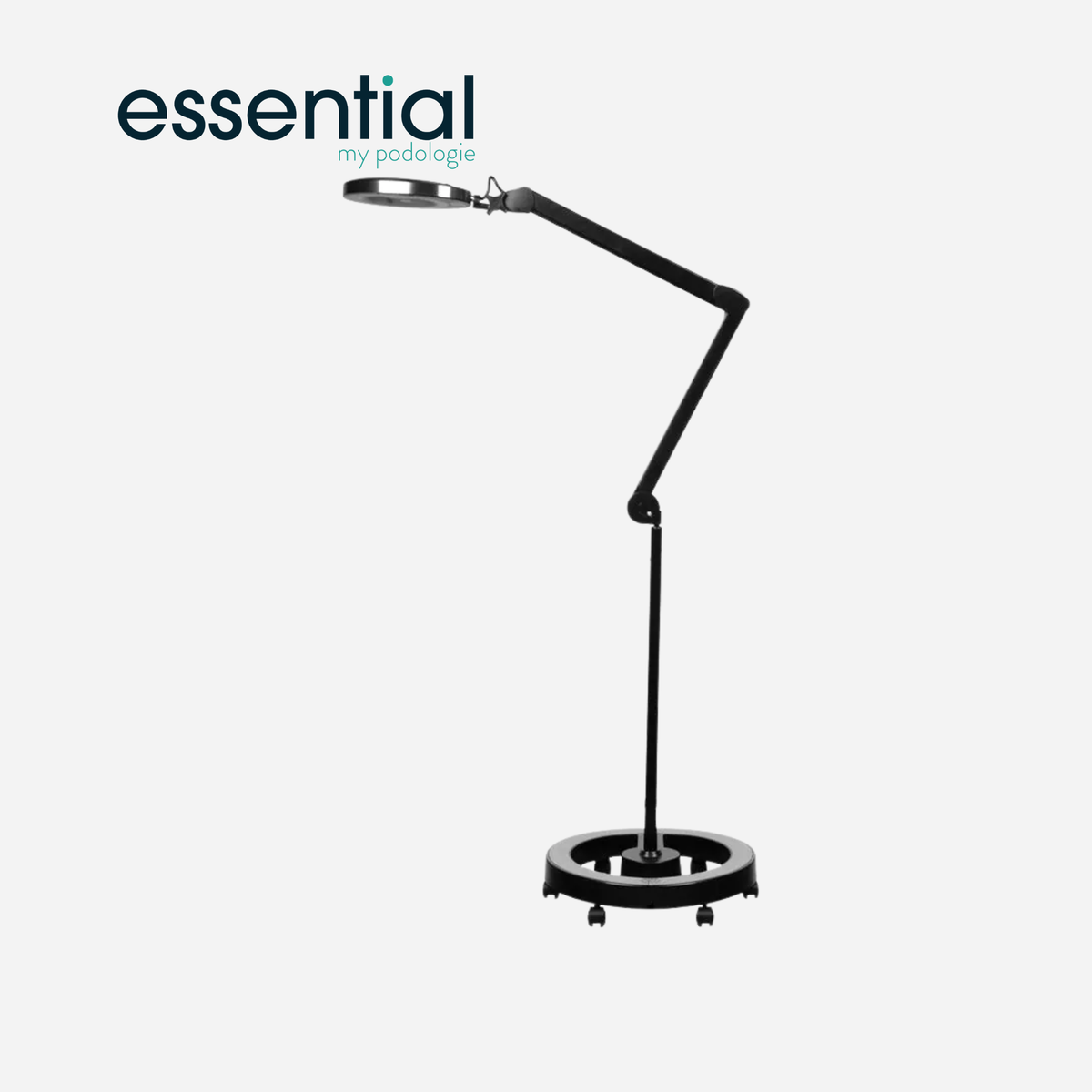 Lampe loupe Elegante 6025 avec trépied - Blanc ou noir - Essential by My Podologie - My Médical