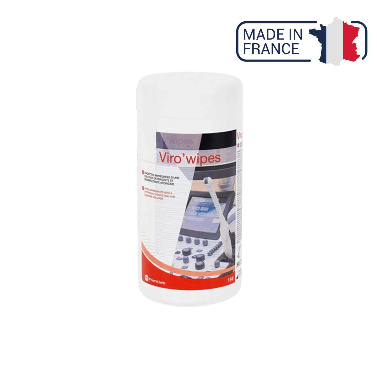 Lingettes détergentes désinfectantes MD - Pack de 150 - Viro'Wipes
