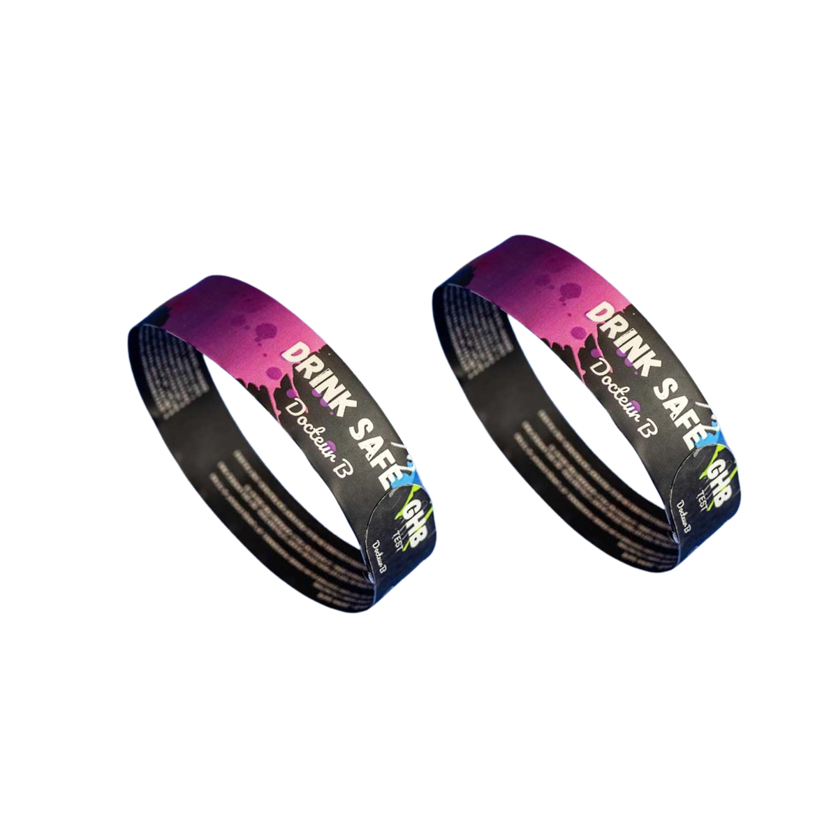 Lot de 2 Bracelets de détection GHB - I Drink Safe - Medi Stock - My Médical