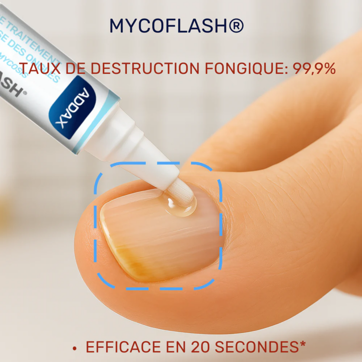 MYCOFLASH® Stylo - Traitement Mycoses des ongles - 4 ml - Laboratoire Addax - My Médical