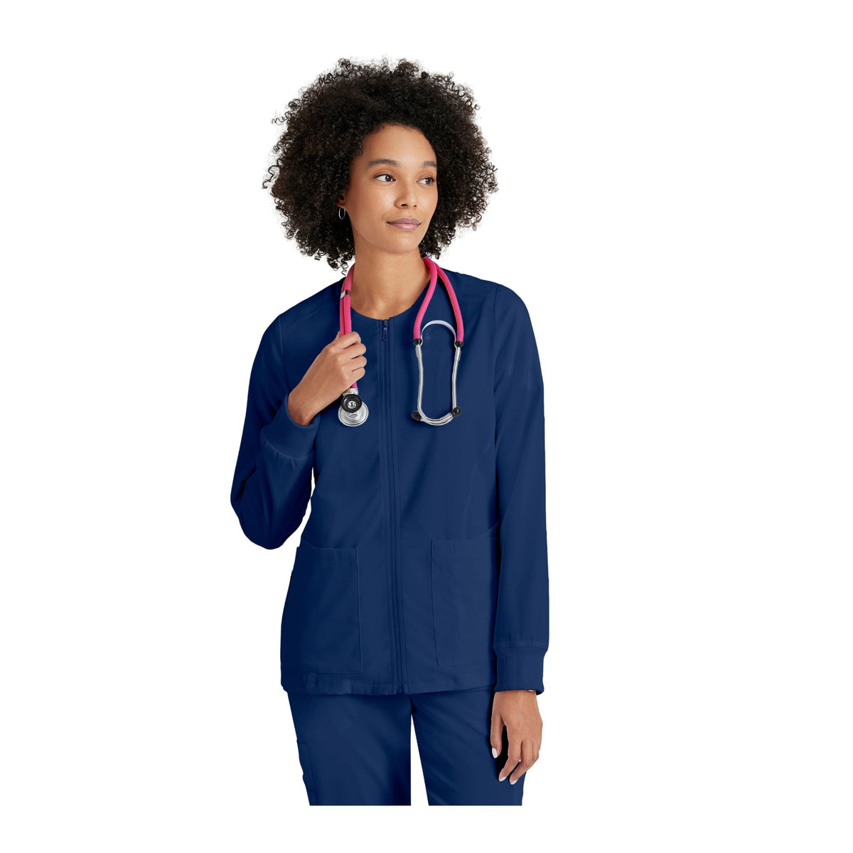 Mila - Veste médicale col rond - Femme - Grey's Anatomy Stretch Grey’s Anatomy 