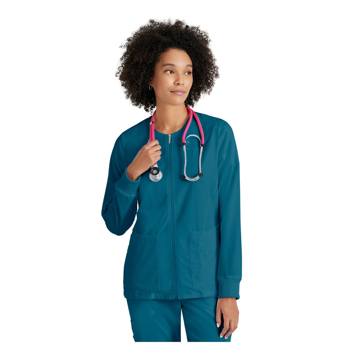 Mila - Veste médicale col rond - Femme - Grey's Anatomy Stretch Grey’s Anatomy 