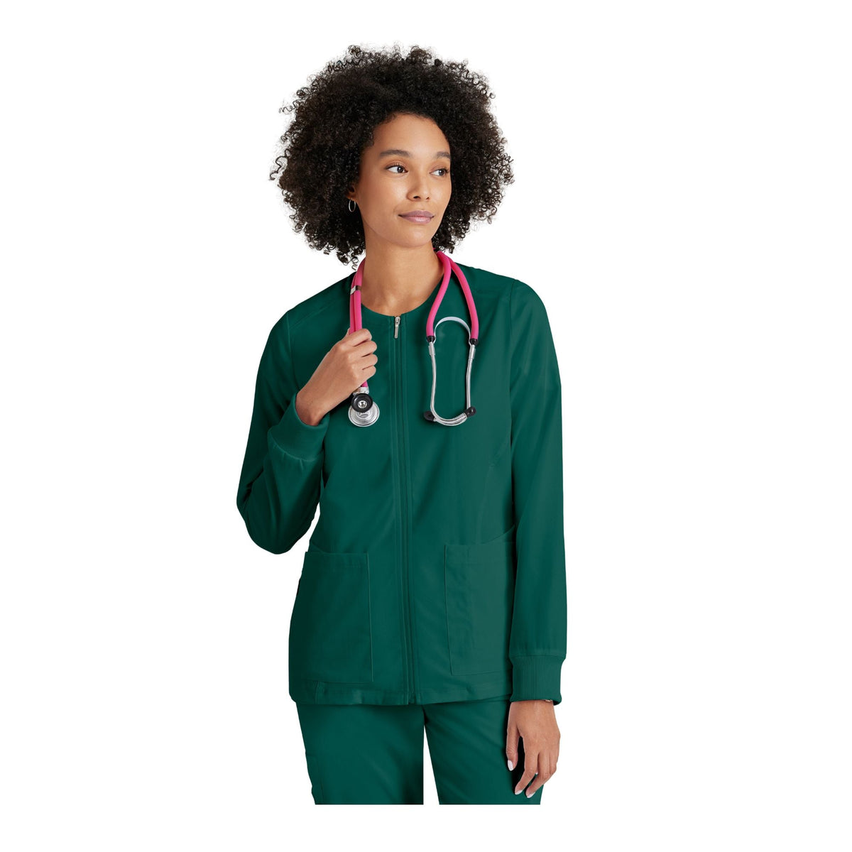 Mila - Veste médicale col rond - Femme - Grey's Anatomy Stretch Grey’s Anatomy 