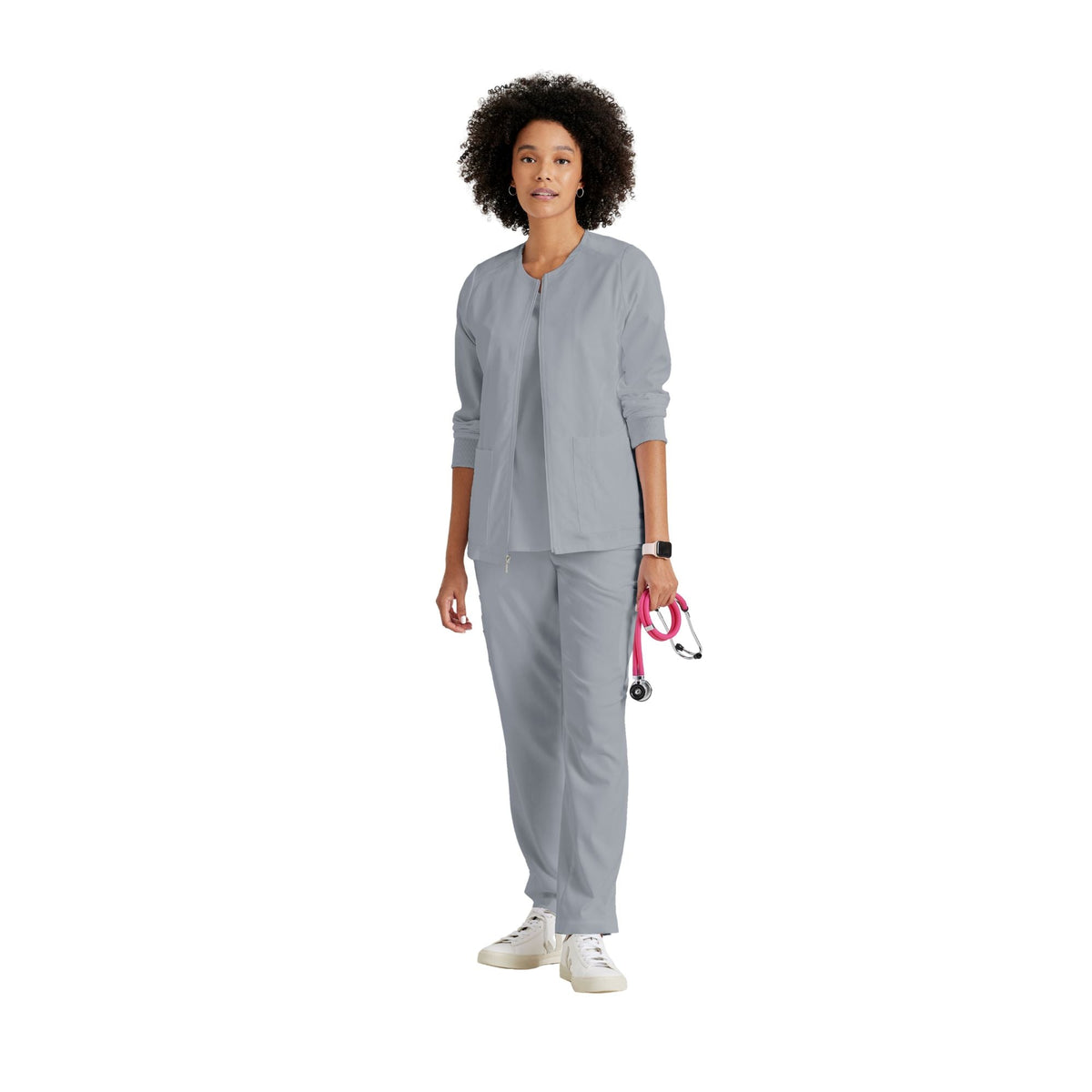 Mila - Veste médicale col rond - Femme - Grey's Anatomy Stretch Grey’s Anatomy 