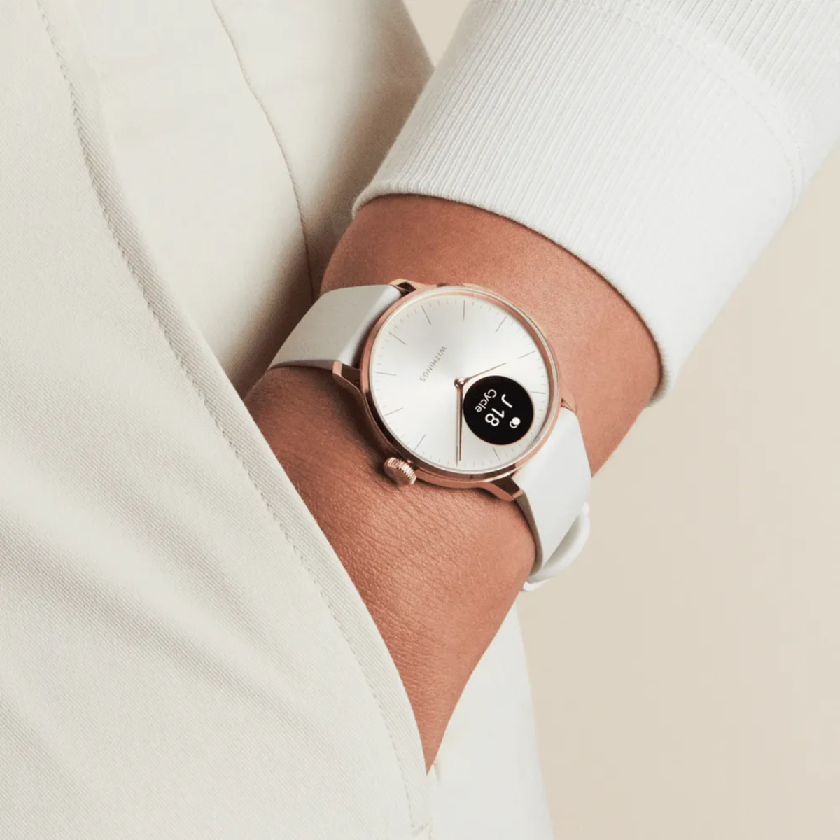Montre Connectée Hybride - Scanwatch Light - 37 mm - Rose gold - Withings - My Médical