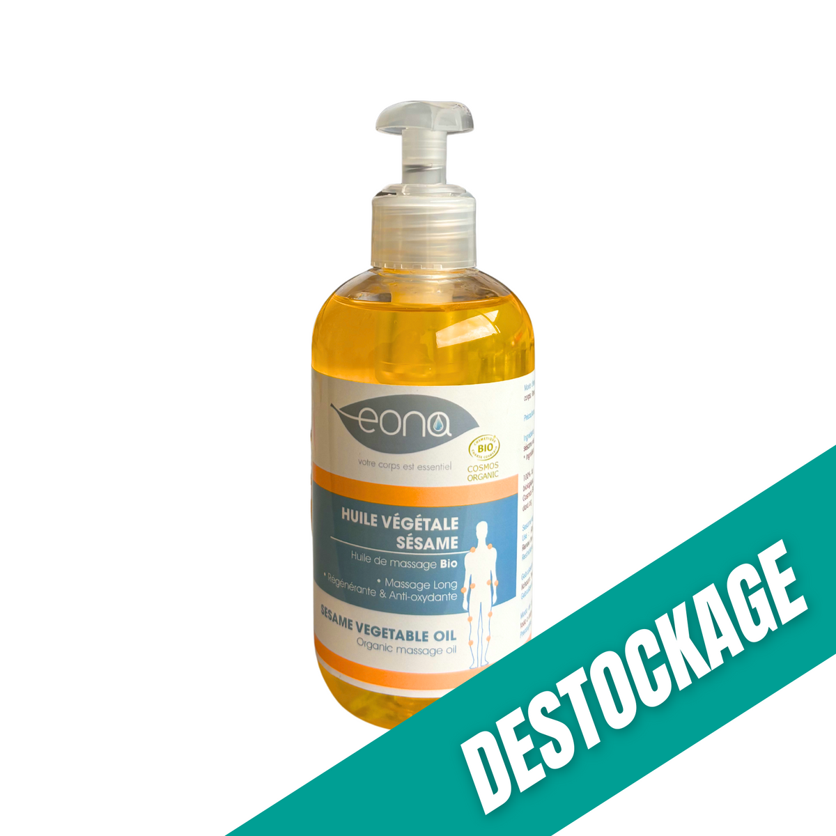 Huile de massage - Sésame - 250 ml - Bio - Eona // Destockage - My Médical