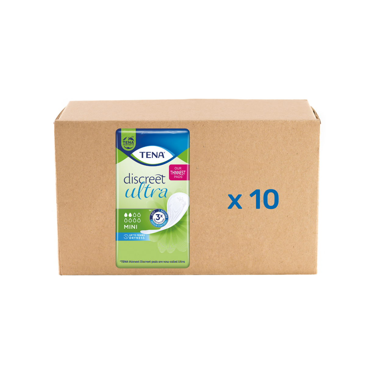 Pack 10x20U Protection Lady Discreet Mini - 2 gouttes - Tena - My Médical