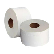 Papier toilette gaufré blanc 2 plis - Mini Jumbo -  130 m - 12 Rouleaux - My Médical