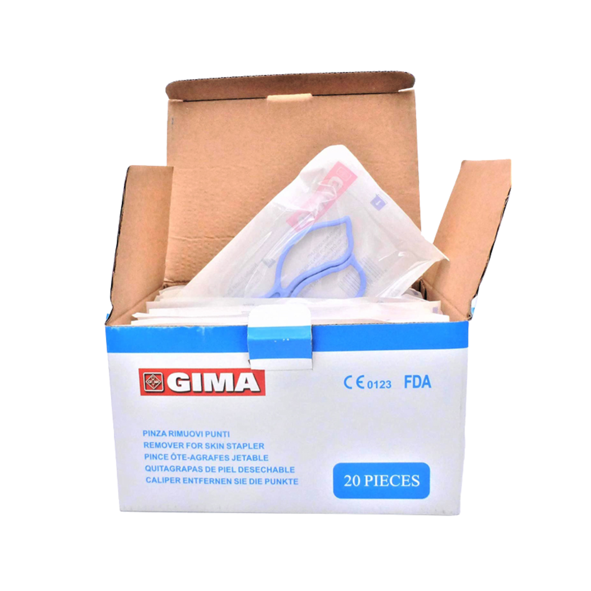 Pince ôte-agrafes jetable - Boîte de 20 - Gima