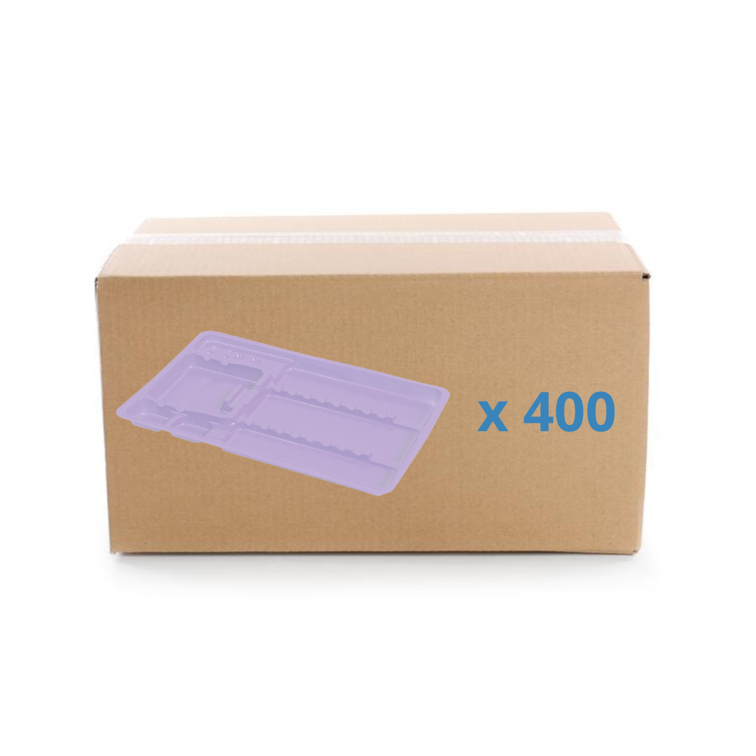 Plateaux de soin à usage unique avec compartiments - 3 formats - Carton de 400 - My Médical