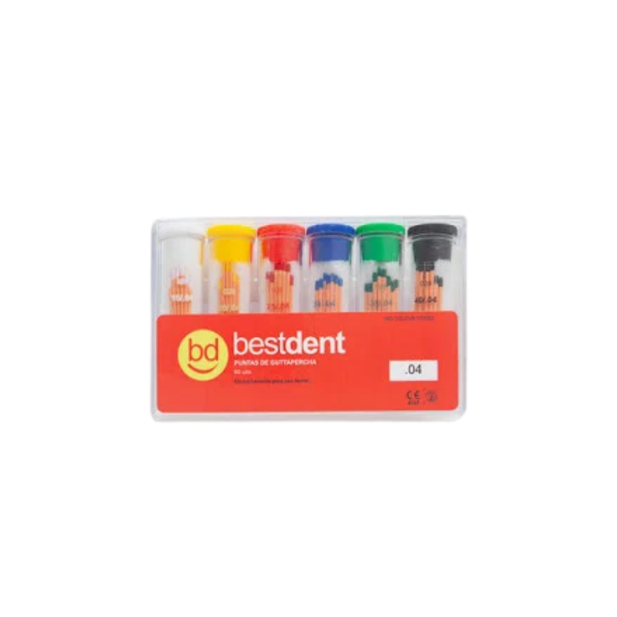 Pointes de Guttapercha avec Conocité 04 à 06 - Bestdent - My Médical