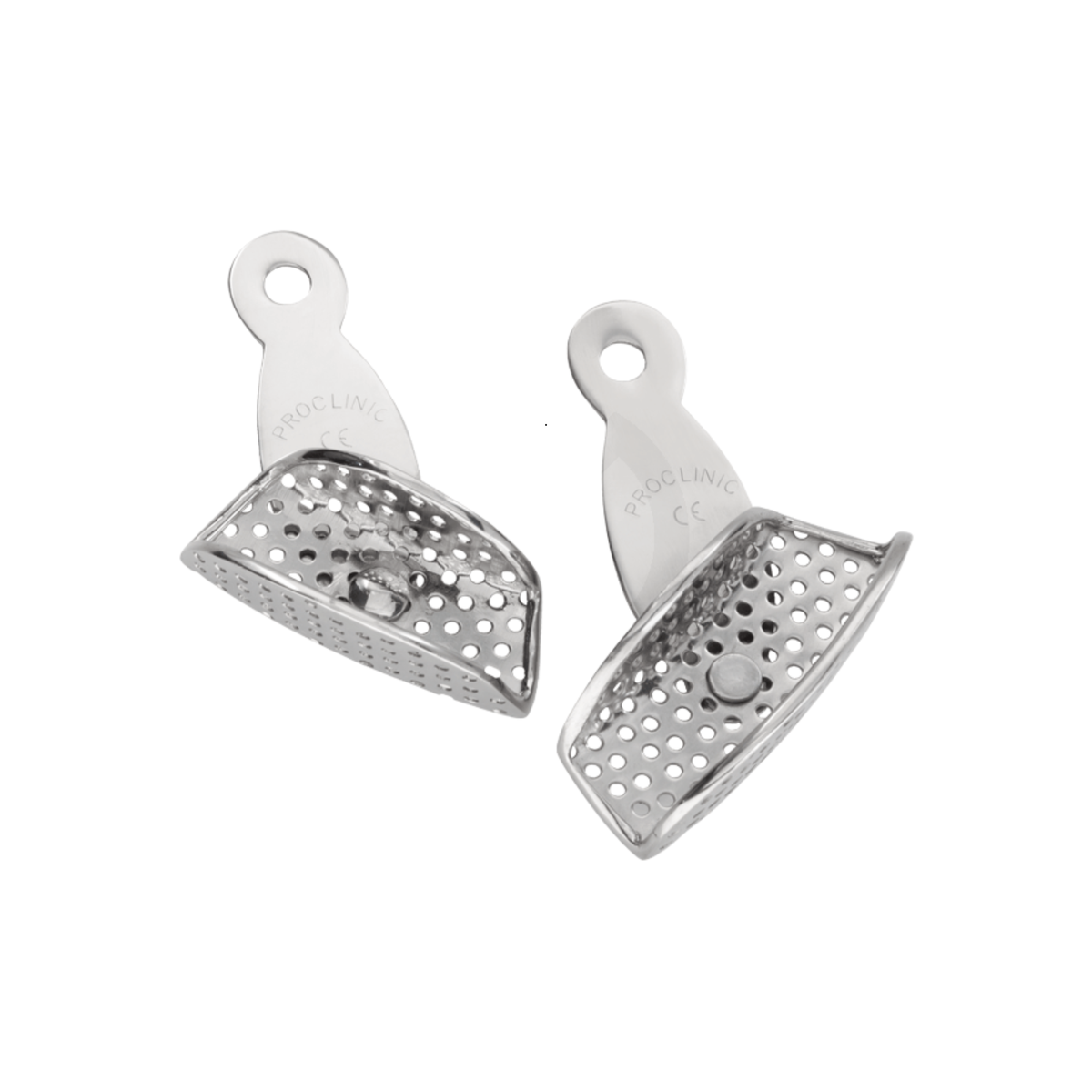 Porte-empreinte perforés giratoires avec rebord - Lot de 2 - Proclinic