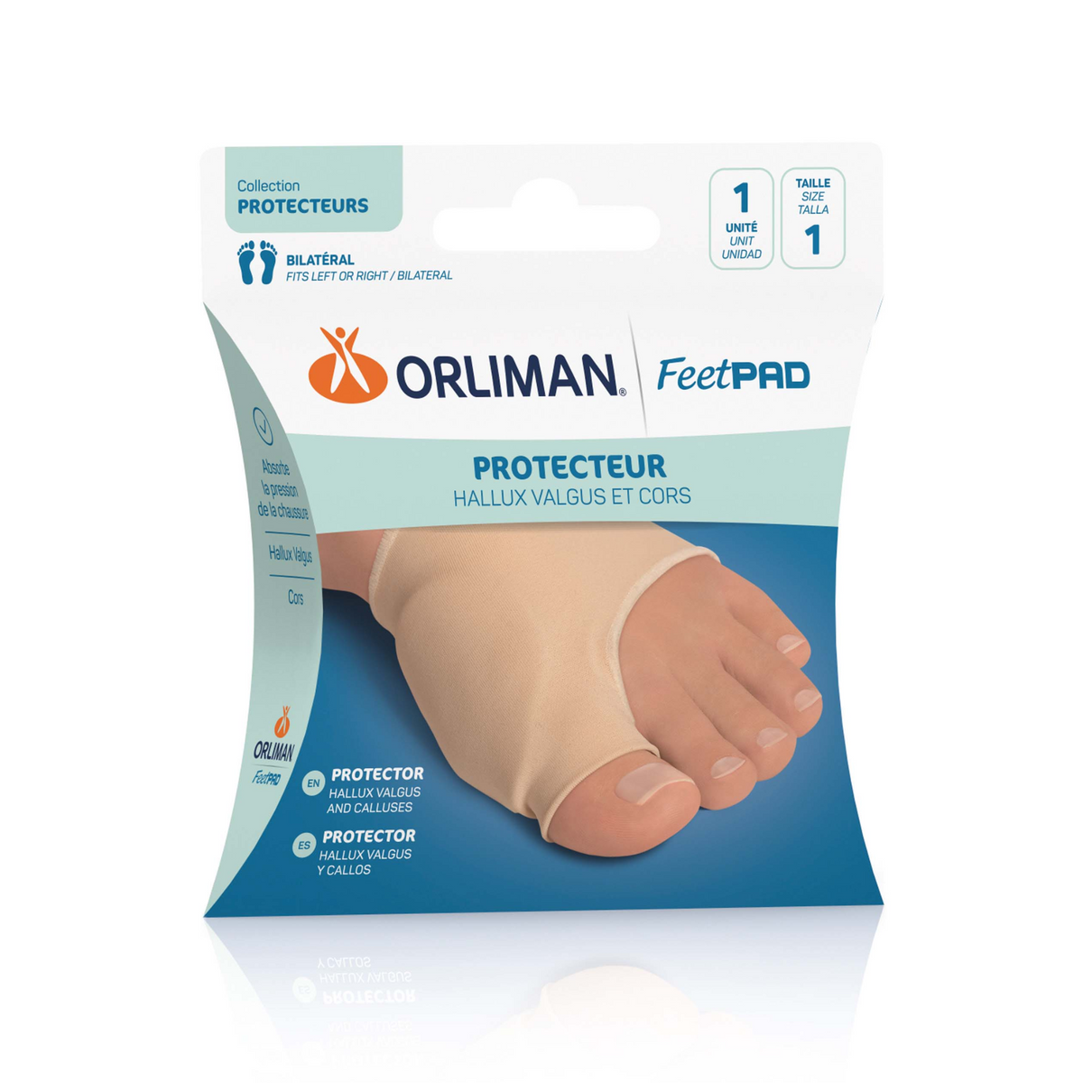Protecteur Hallux Valgus Et Cors FEETPAD - 2 Tailles - Orliman - My Médical