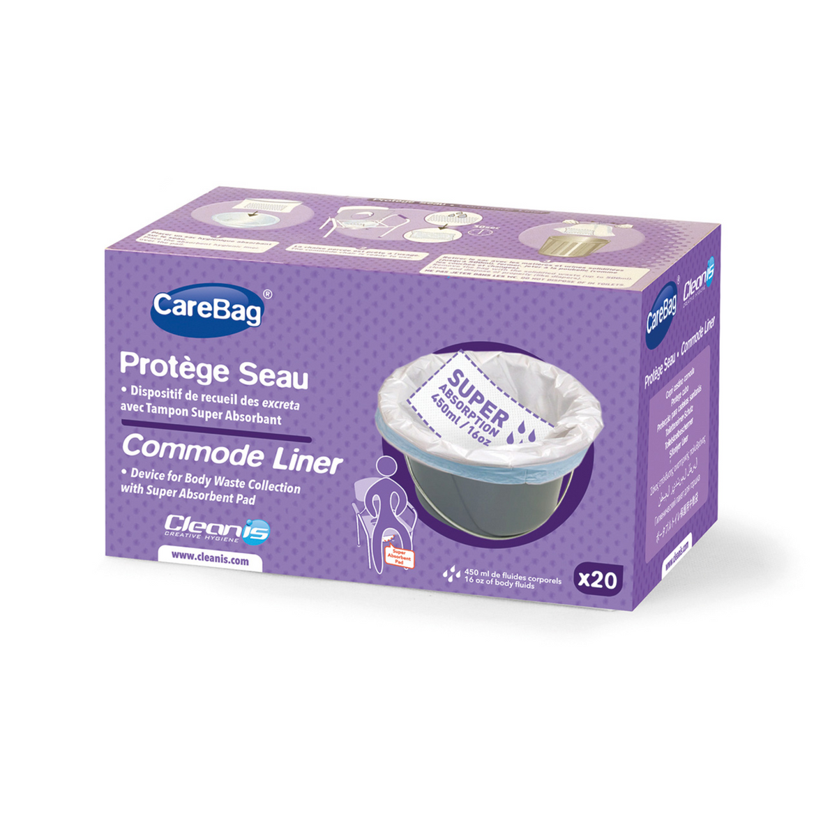 Protège seau hygiènique Carebag - Pharmaouest - My Médical