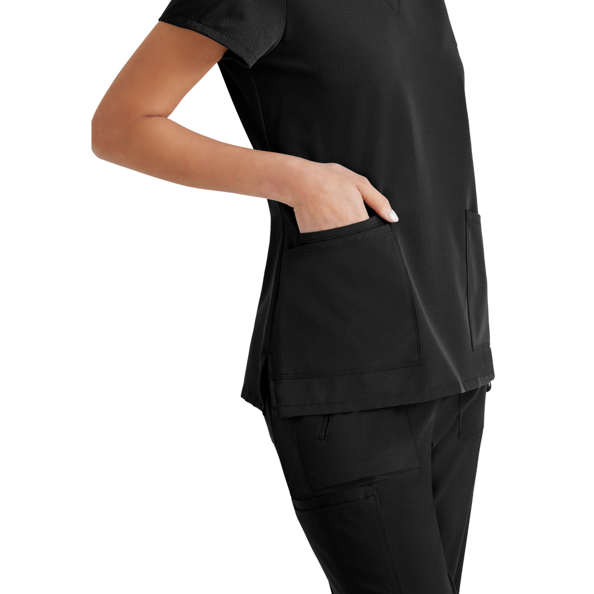 Purpose Top - Haut médical confortable et polyvalent - Col V - Femme - Barco Unify BARCO UNIFY