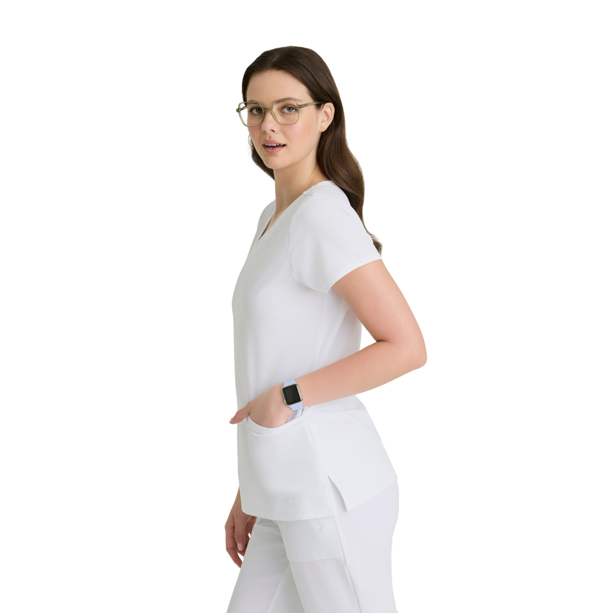 Purpose Top - Haut médical confortable et polyvalent - Col V - Femme - Barco Unify BARCO UNIFY