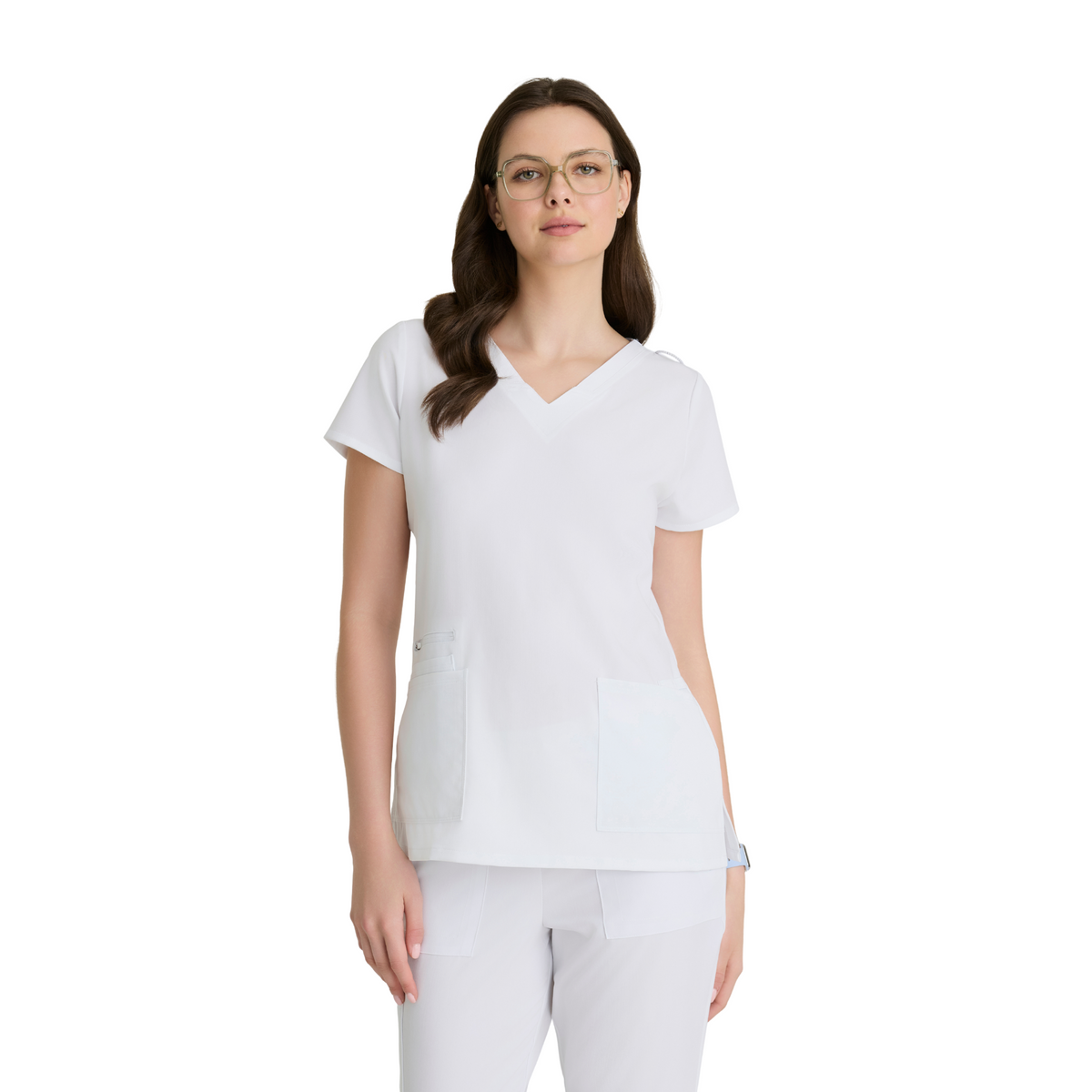 Purpose Top - Haut médical confortable et polyvalent - Col V - Femme - Barco Unify BARCO UNIFY