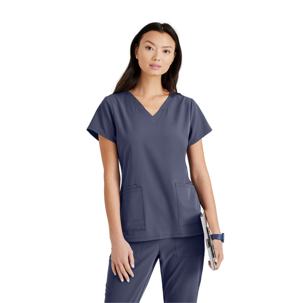 Purpose Top - Haut médical confortable et polyvalent - Col V - Femme - Barco Unify BARCO UNIFY