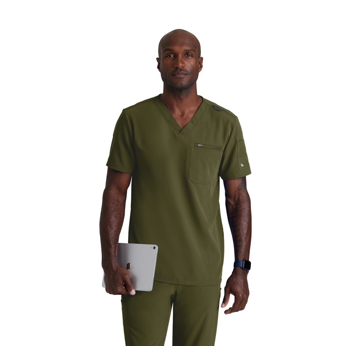 Rally Top - Haut médical slim et élégant - Col V - Homme - Barco Unify BARCO UNIFY