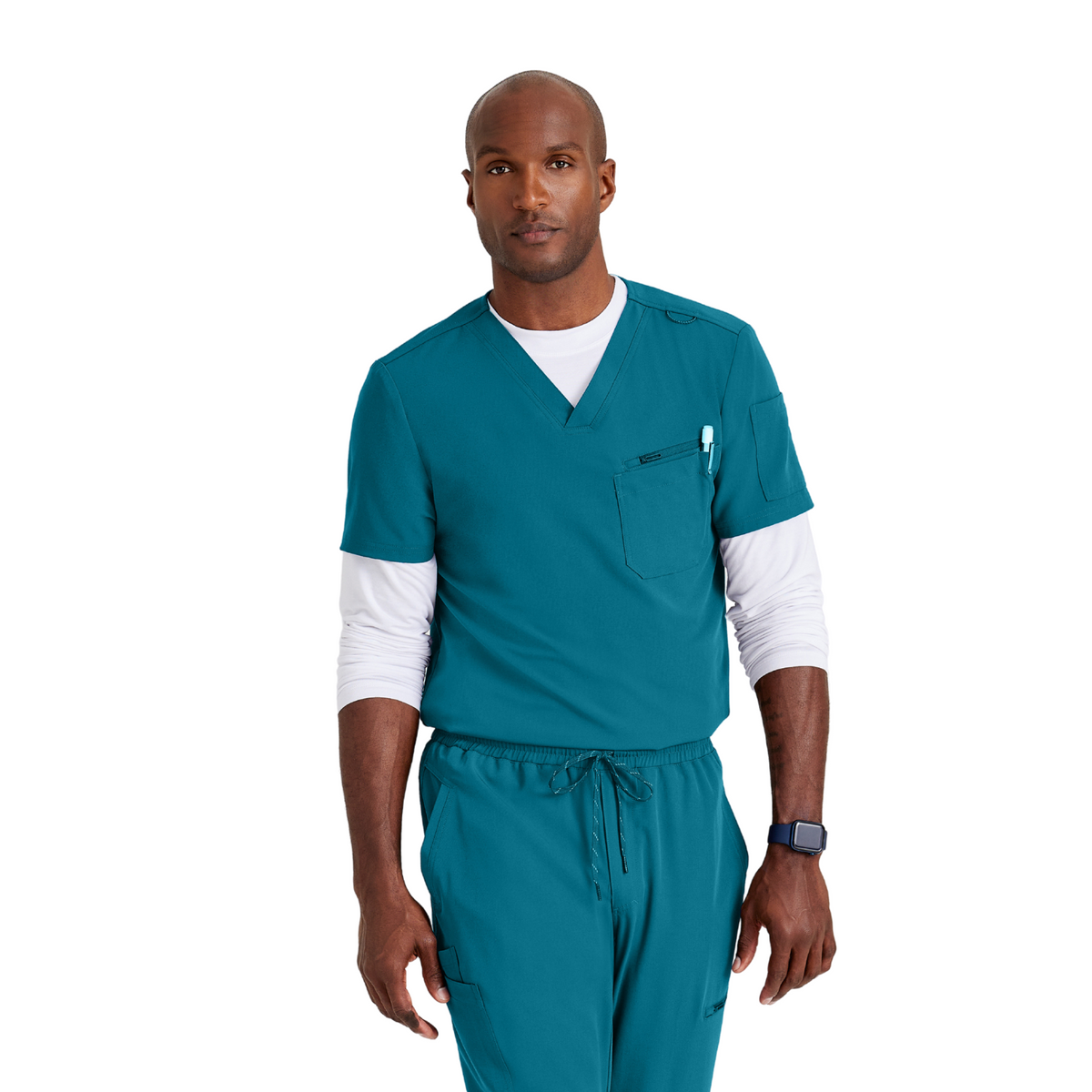 Rally Top - Haut médical slim et élégant - Col V - Homme - Barco Unify BARCO UNIFY