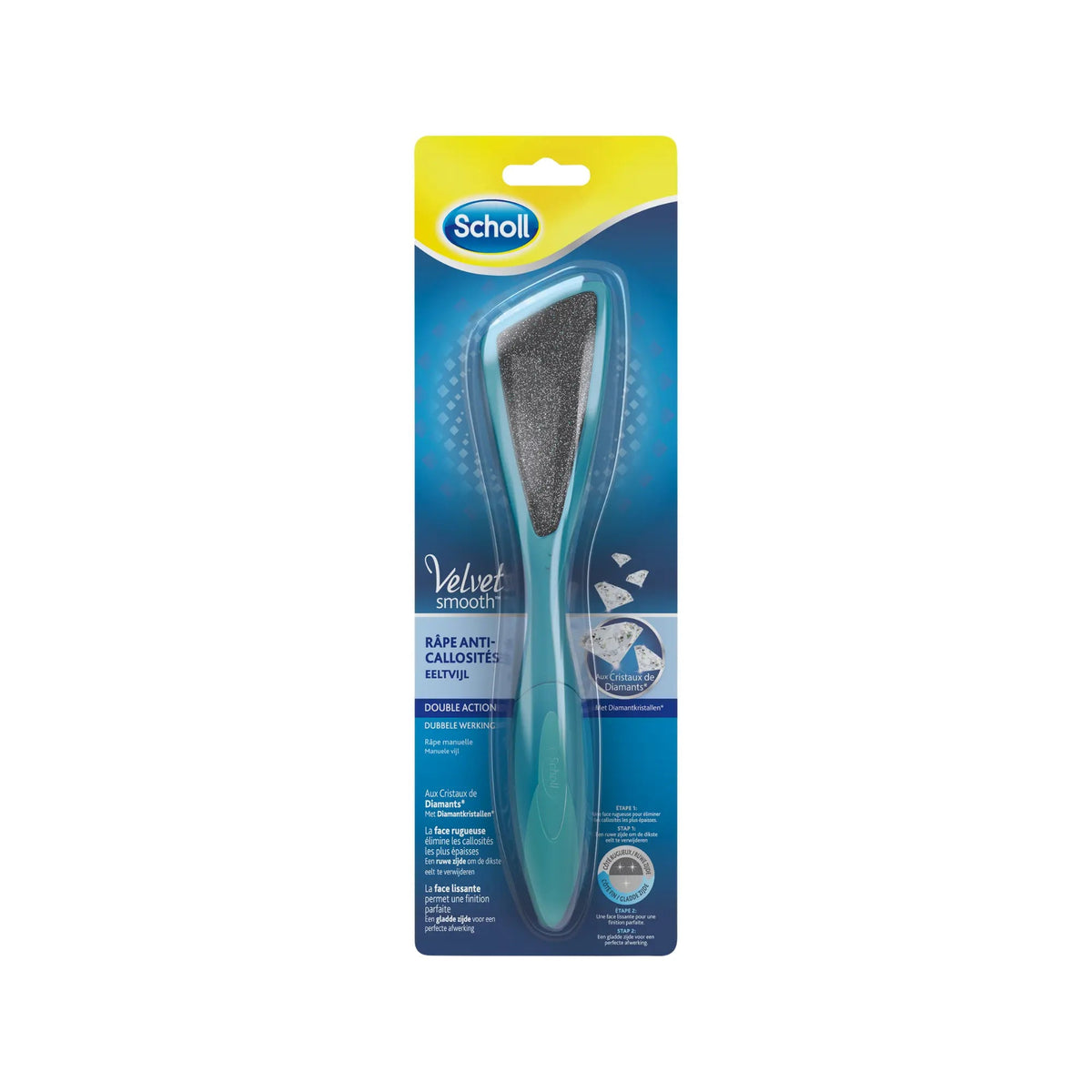 Râpe de Pédicurie - Double Action - Cristaux de Diamants - Scholl Scholl 