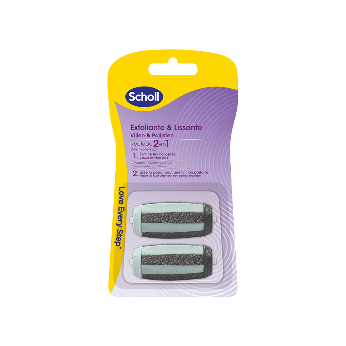 Recharge Rouleau 2 en 1 Exfoliant et Lissant - Râpe de Pédicurie Électrique - Scholl - My Médical