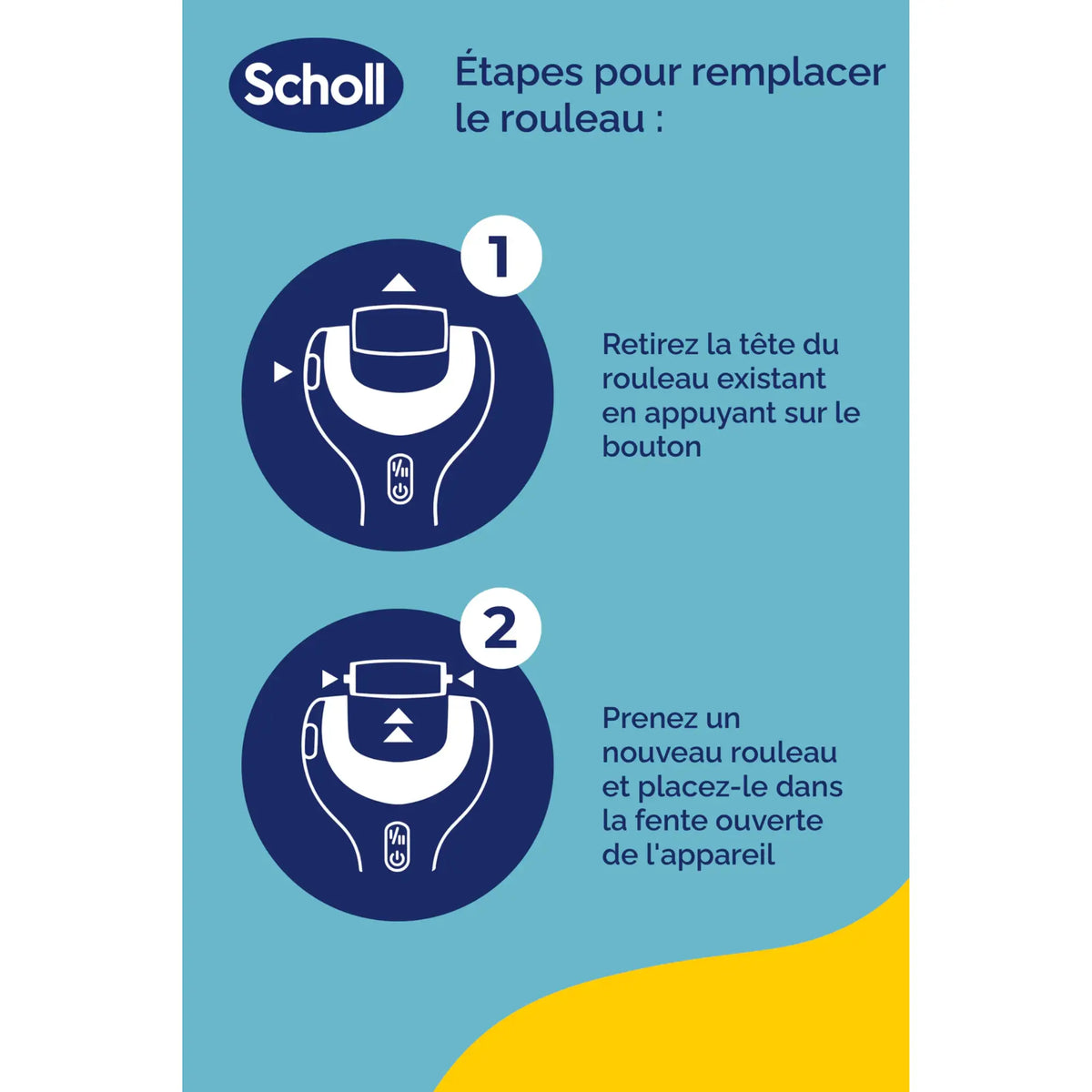 Recharge Rouleau Grain Extra-Exfoliant - Râpe de Pédicurie Électrique - Velvet Smooth - Scholl - My Médical